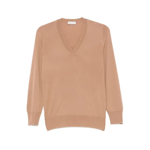 Knitwear > V-neck Knitwear - - Le Tricot Perugia - Modalova