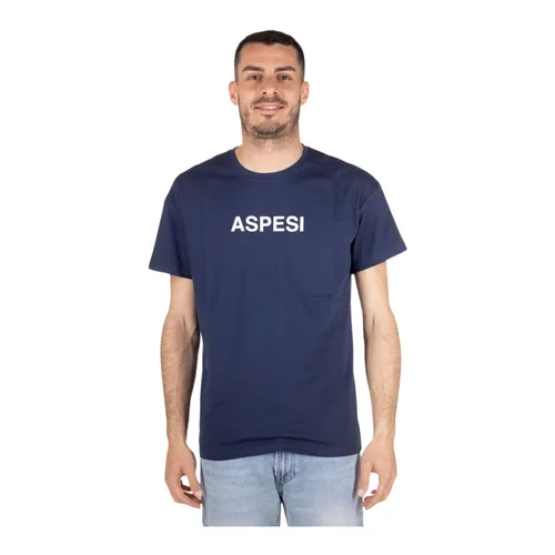 Aspesi - Tops > T-Shirts - Blue - Aspesi - Modalova