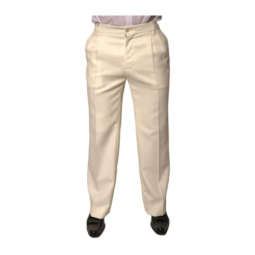 Trousers > Straight Trousers - - Dolce & Gabbana - Modalova
