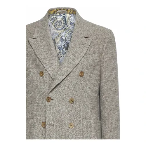 Etro - Jackets > Blazers - Beige - Etro - Modalova