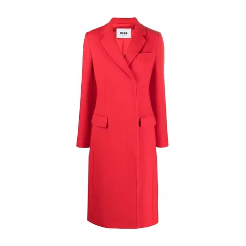 Msgm - Coats > Trench Coats - Red - Msgm - Modalova