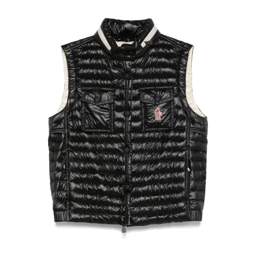 Moncler - Jackets > Vests - Black - Moncler - Modalova