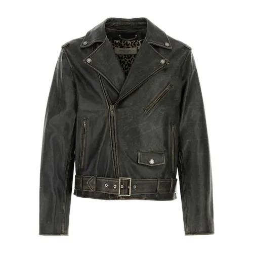 Jackets > Leather Jackets - - Golden Goose - Modalova