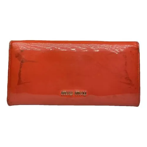 Pre-owned > Pre-owned Accessories > Pre-owned Wallets - - Miu Miu Pre-owned - Modalova