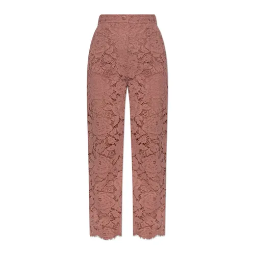 Trousers > Straight Trousers - - Dolce & Gabbana - Modalova