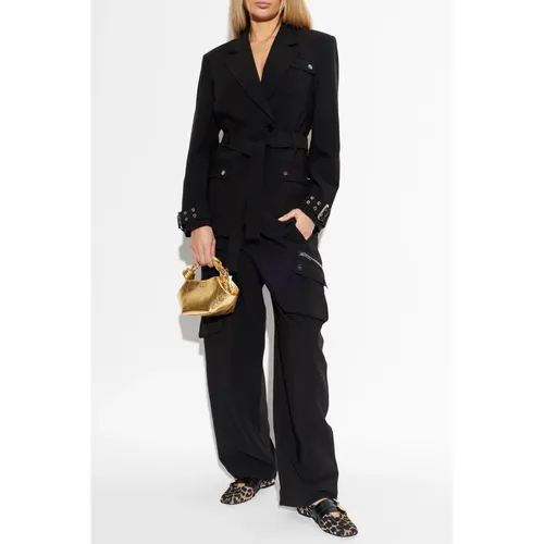 Ganni - Jackets > Blazers - Black - Ganni - Modalova