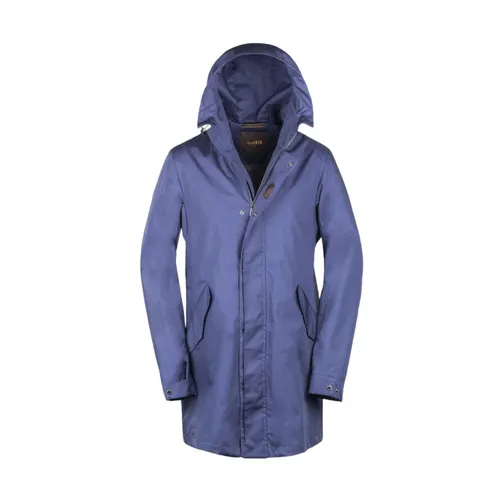 Moorer - Coats > Parkas - Blue - Moorer - Modalova