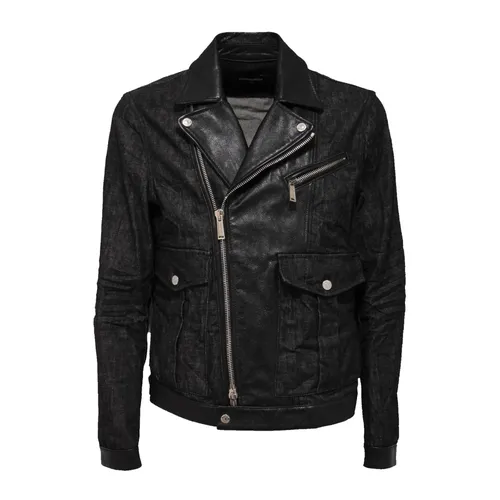 Jackets > Leather Jackets - - Dsquared2 - Modalova