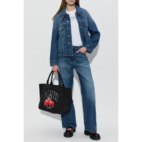 Jackets > Denim Jackets - - Ganni - Modalova