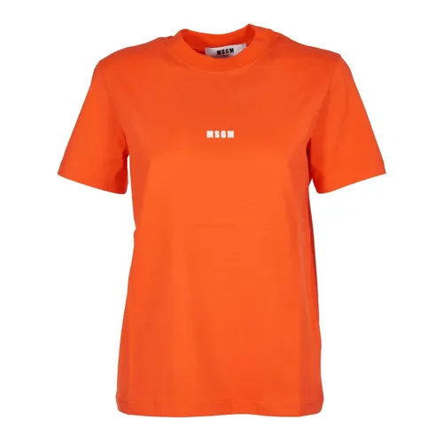Msgm - Tops > T-Shirts - Red - Msgm - Modalova