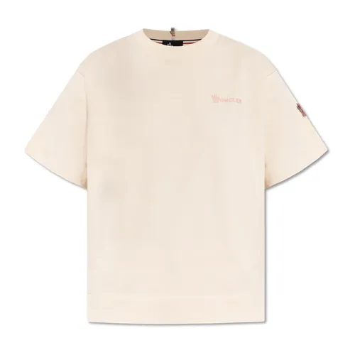 Moncler - Tops > T-Shirts - Beige - Moncler - Modalova