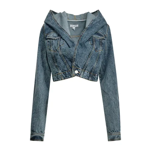 Jackets > Denim Jackets - - Alaïa - Modalova