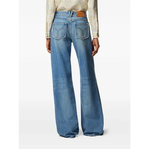 Jeans > Wide Jeans - - Versace - Modalova