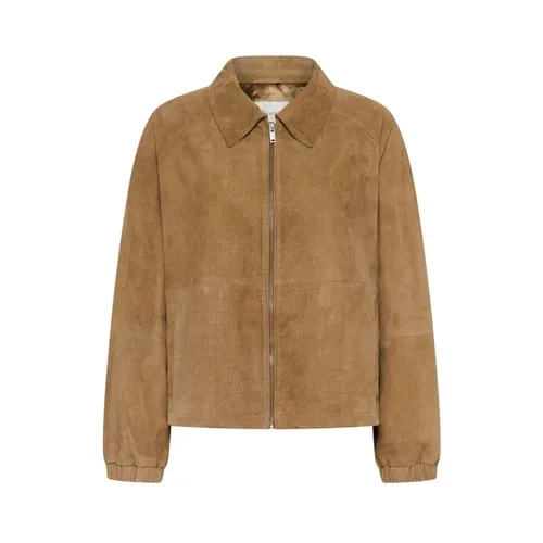 Jackets > Leather Jackets - - Gestuz - Modalova