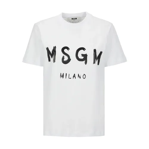 Msgm - Tops > T-Shirts - White - Msgm - Modalova