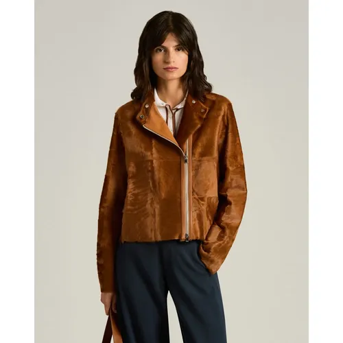 Jackets > Leather Jackets - - Kiton - Modalova