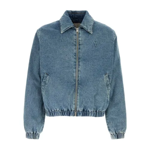 Jackets > Denim Jackets - - Ami Paris - Modalova
