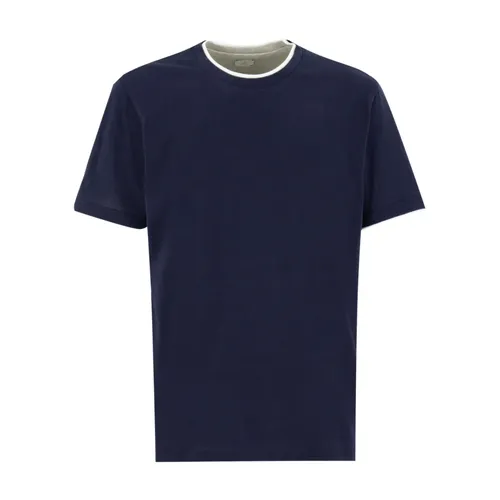 Eleventy - Tops > T-Shirts - Blue - Eleventy - Modalova