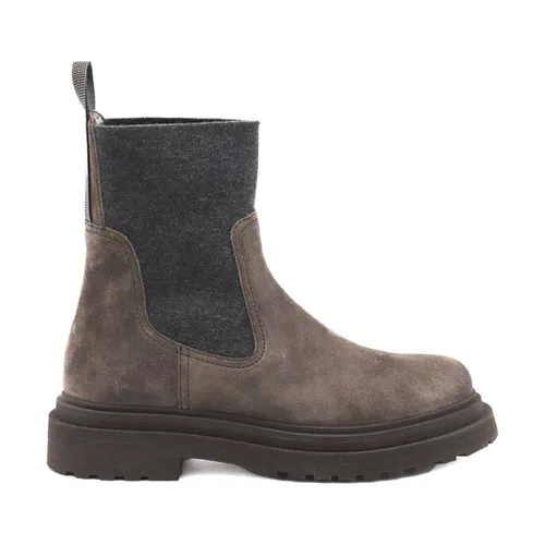 Shoes > Boots > Ankle Boots - - Brunello Cucinelli - Modalova