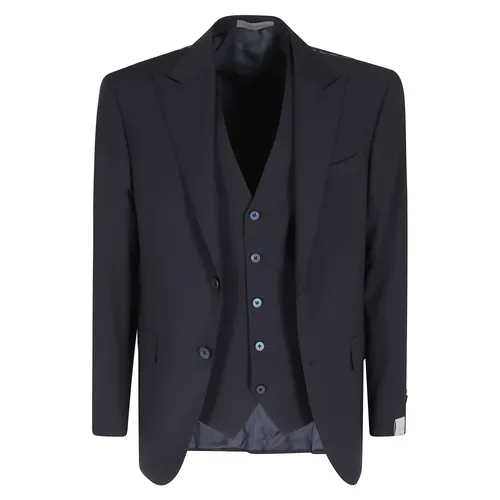 Suits > Suit Sets > Single Breasted Suits - - Corneliani - Modalova