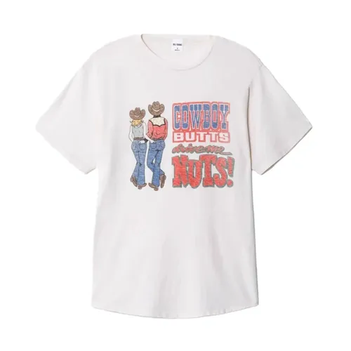 Re/Done - Tops > T-Shirts - White - Re/Done - Modalova