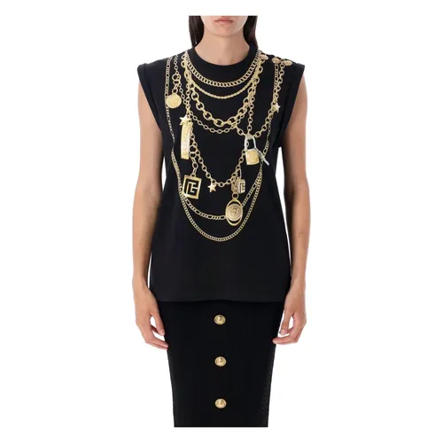Tops > Sleeveless Tops - - Balmain - Modalova