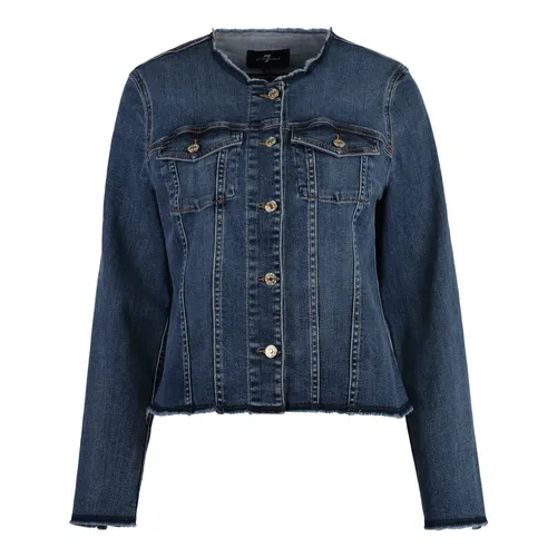 Jackets > Denim Jackets - - 7 For All Mankind - Modalova