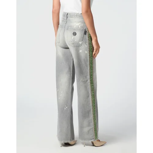 Jeans > Wide Jeans - - Philipp Plein - Modalova