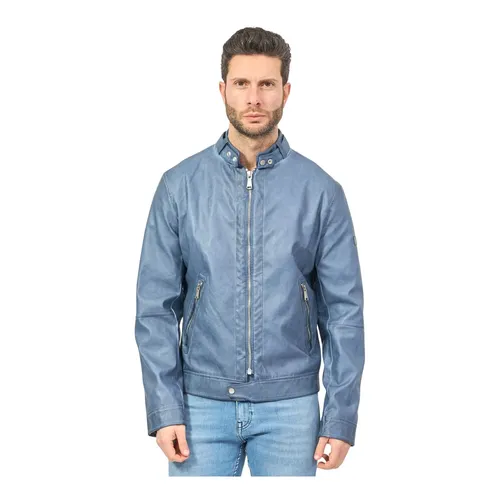 Jackets > Leather Jackets - - YES ZEE - Modalova
