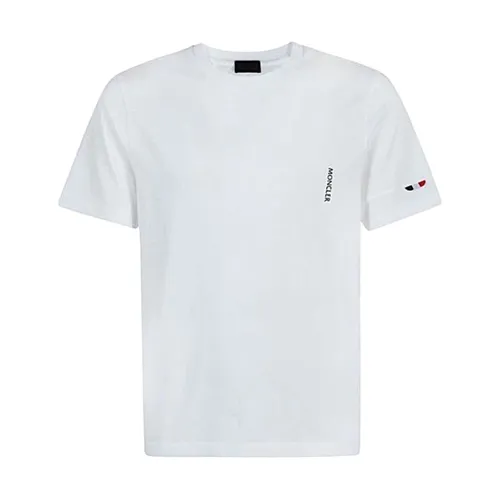 Moncler - Tops > T-Shirts - White - Moncler - Modalova