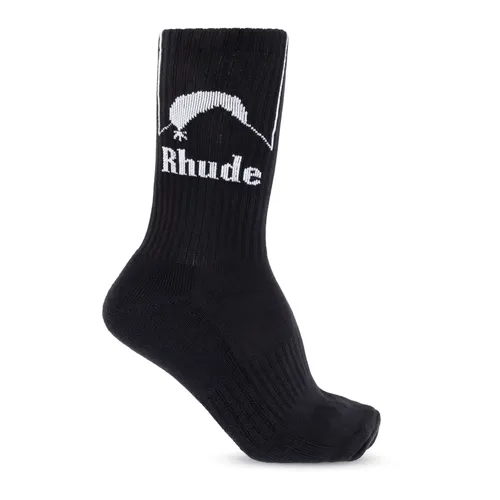 Rhude - Underwear > Socks - Black - Rhude - Modalova