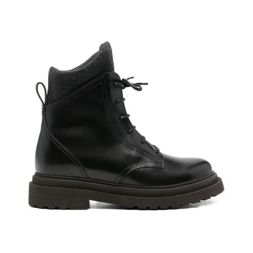 Shoes > Boots > Lace-up Boots - - Brunello Cucinelli - Modalova