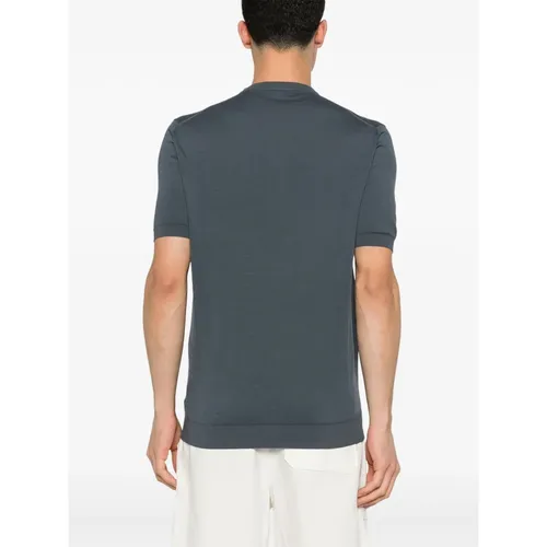 Fedeli - Tops > T-Shirts - Blue - Fedeli - Modalova
