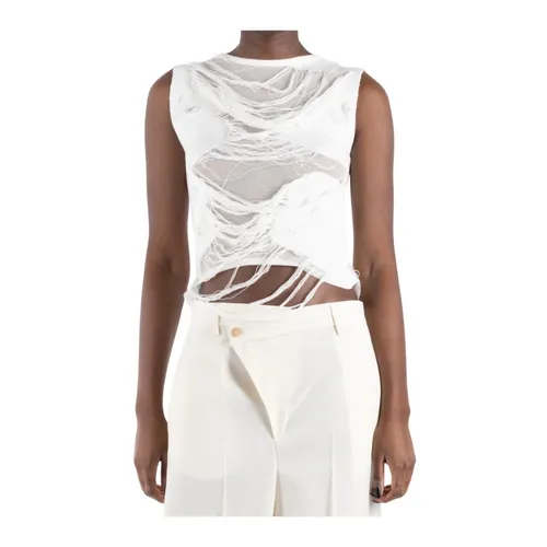 Tops > Sleeveless Tops - - MM6 Maison Margiela - Modalova