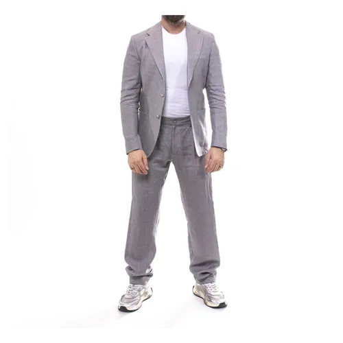 Fay - Jackets > Blazers - Gray - Fay - Modalova