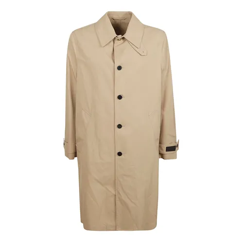 Coats > Single-Breasted Coats - - Versace - Modalova