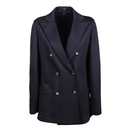 Fay - Coats > Trench Coats - Blue - Fay - Modalova