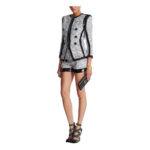 Jackets > Tweed Jackets - - Balmain - Modalova