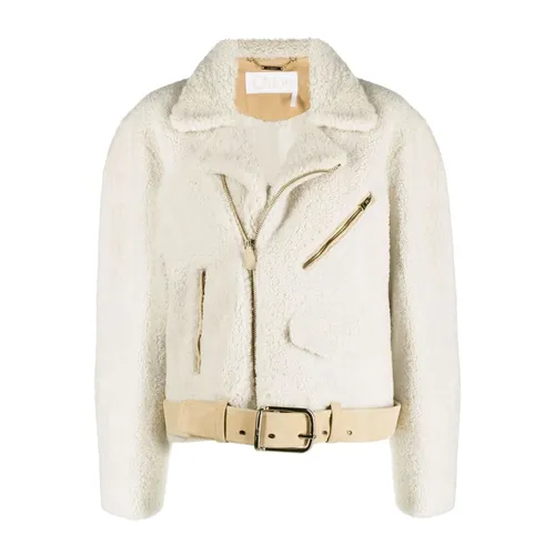 Jackets > Faux Fur & Shearling Jackets - - Chloé - Modalova
