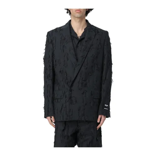 Msgm - Jackets > Blazers - Black - Msgm - Modalova
