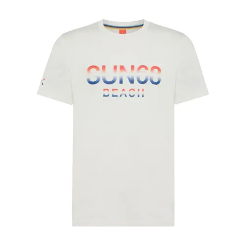 Sun68 - Tops > T-Shirts - White - Sun68 - Modalova