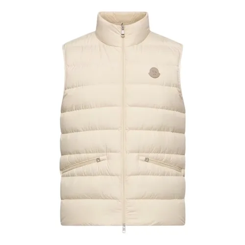 Moncler - Jackets > Vests - Beige - Moncler - Modalova