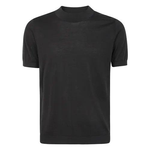 Drumohr - Tops > T-Shirts - Black - Drumohr - Modalova