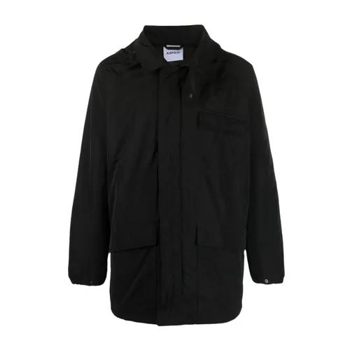 Aspesi - Coats > Parkas - Black - Aspesi - Modalova