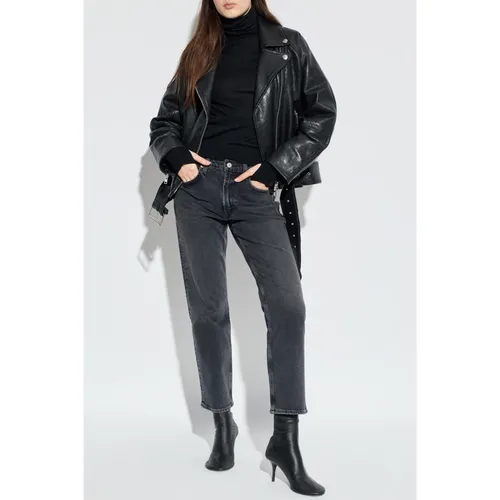 Jackets > Leather Jackets - - Stand Studio - Modalova