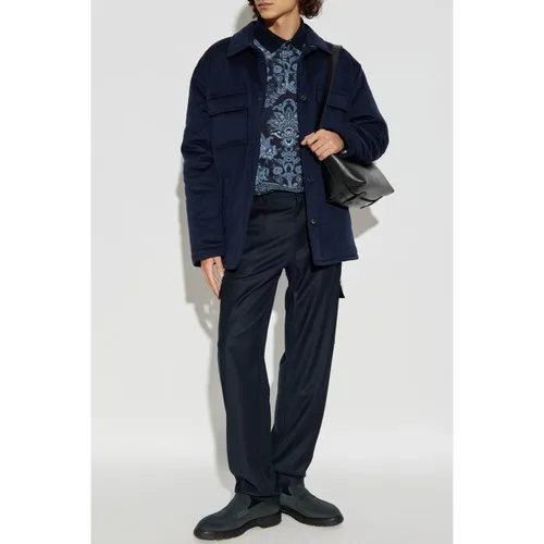 Etro - Tops > Polo Shirts - Blue - Etro - Modalova