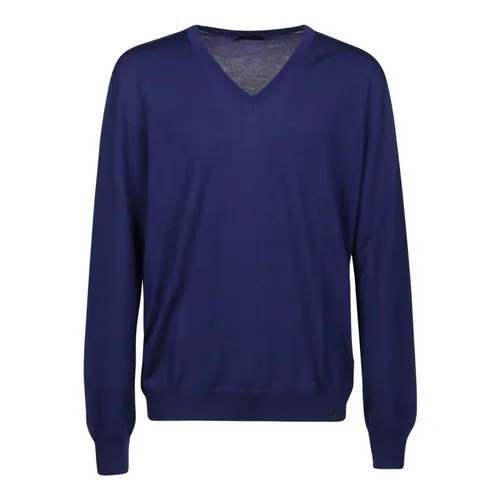 Knitwear > V-neck Knitwear - - Fay - Modalova