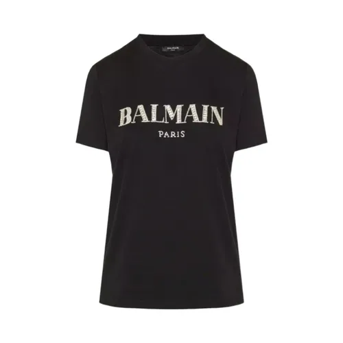 Balmain - Tops > T-Shirts - Black - Balmain - Modalova