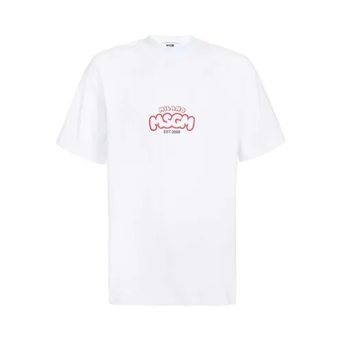 Msgm - Tops > T-Shirts - White - Msgm - Modalova
