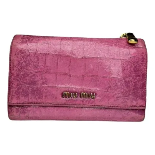 Pre-owned > Pre-owned Accessories > Pre-owned Wallets - - Miu Miu Pre-owned - Modalova
